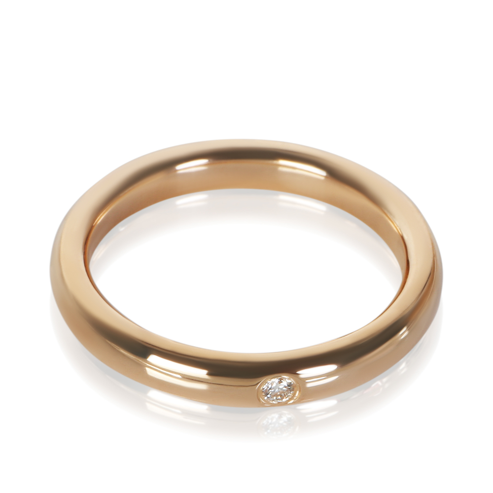 Tiffany & Co. Rose Gold Diamond Elsa Peretti Band